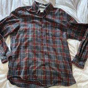 L.L.Bean mens traditional fit flannel